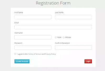 registration form