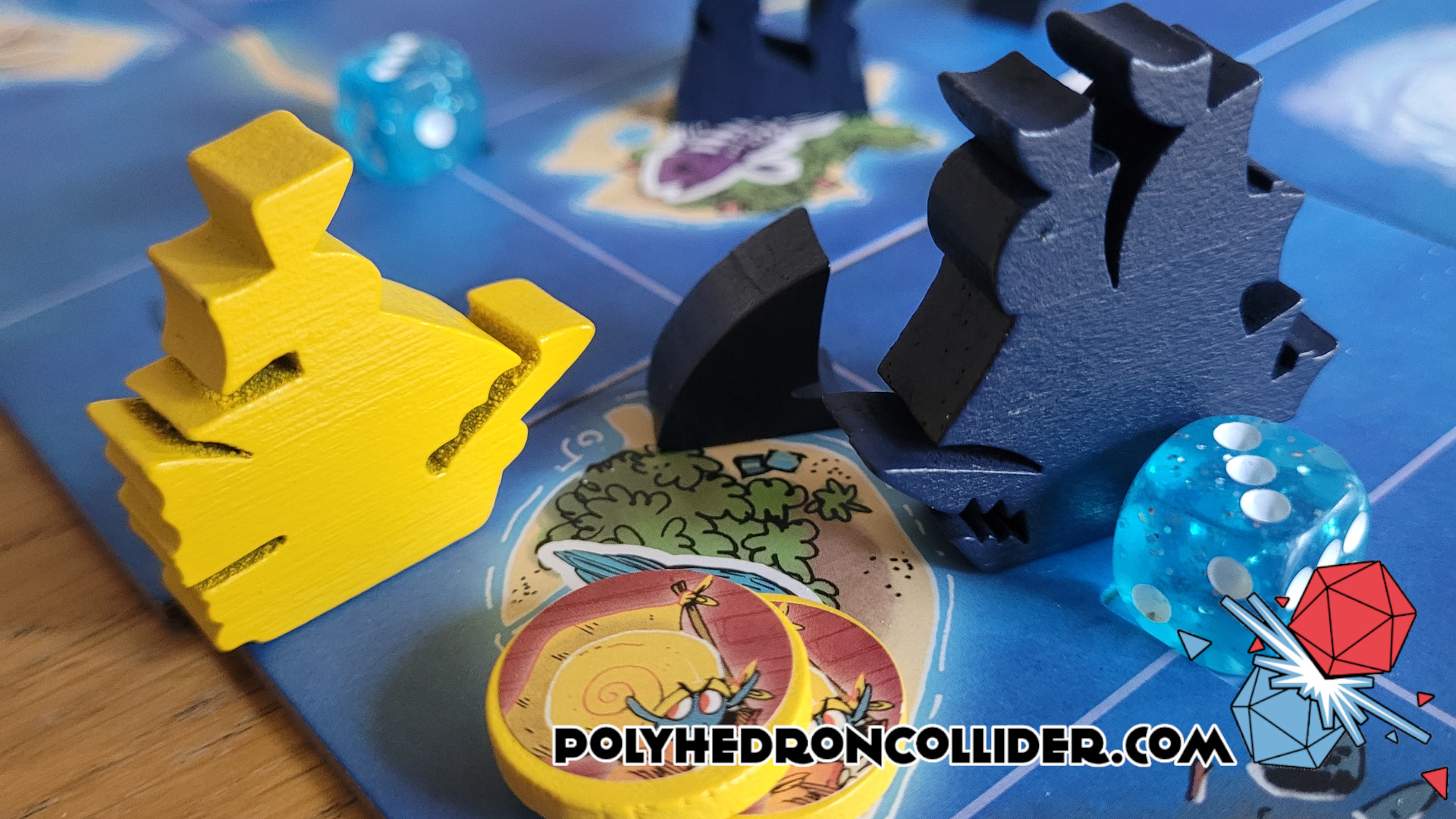 Polyhedron Collider Ahoy Board Game Review - In Play Close Up