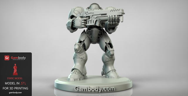 StarCraft Terran Marine figure for 3d printing