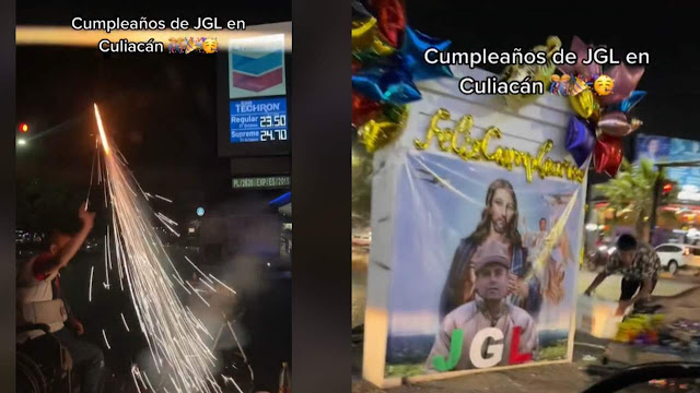 Video; Así festejaron el cumpleaños de El Chapo Guzmán en Culiacán Sinaloa