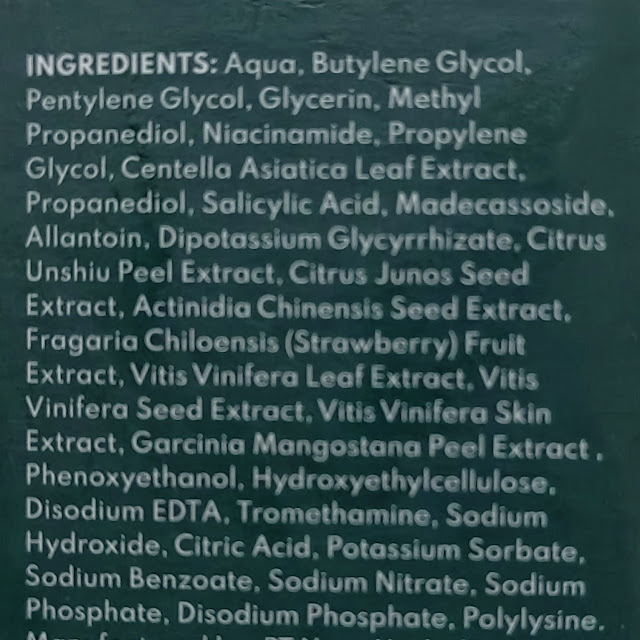 Ingredients cica biome