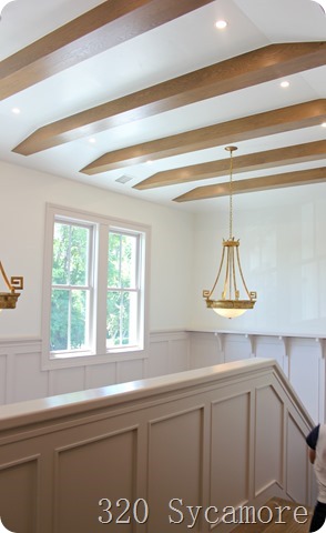 beams and wainscoting