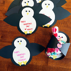 Chasin' Mason : Penguin Valentine's with M&M candies