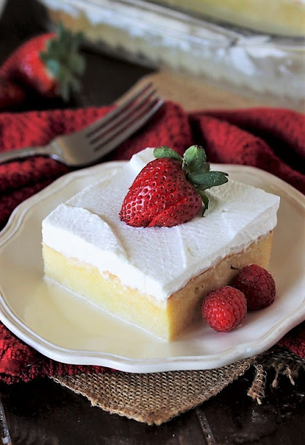 Piece of Tres Leches Cake Image