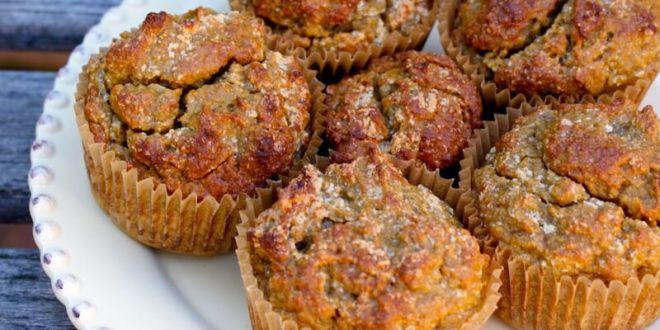 Delicious Anti-inflammatory Muffins With Coconut, Sweet Potato, Ginger, Turmeric, Cinnamon And Maple Syrup