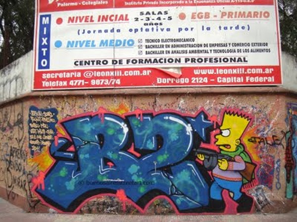 Graffitis de los Simpson