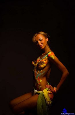 Sun Flower Body Painting