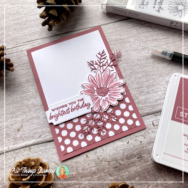 Stampin Up Cheerful Daisies monochromatic card ideas