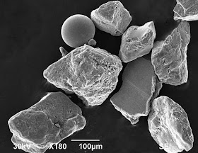 La arena de las playas de Normandía al microscopio