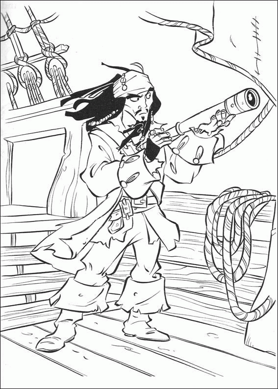 Download Fun Coloring Pages: Pirates of the Caribbean Coloring Pages