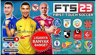 Download BARU!! FTS 23 Mod Apk Full Asia Cristiano Ronaldo Al Nassr And Liga Indonesia New Update Kits Transfer 2023