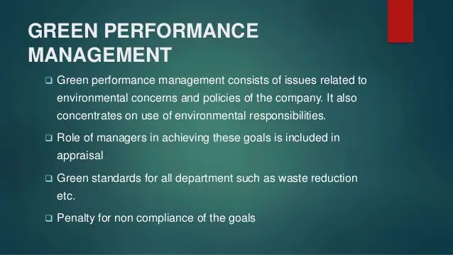 Green Reward management