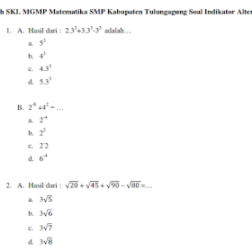 Prediksi UN Bedah SKL Matematika