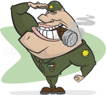 Army Cartoon Major