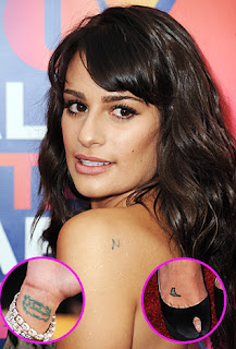 lea michele tattoos