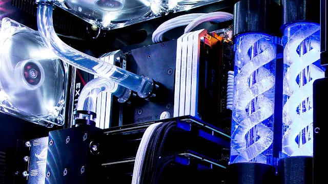 Papel de parede Water Ccooling PC Tecnologia para PC, Notebook, iPhone, Android e Tablet.