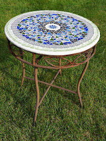 Repurposed Mosaic Table