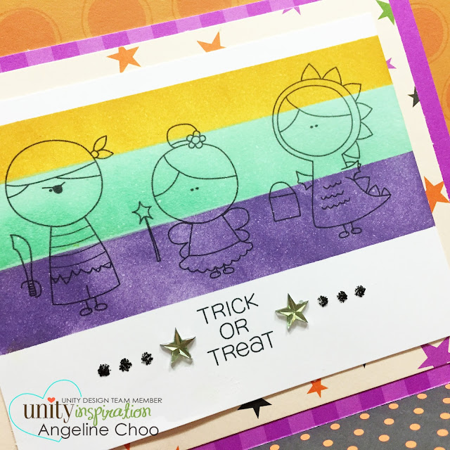 ScrappyScrappy: Trick or Treat #scrappyscrappy #unitystampco #stamp #card #halloween #trickortreat #quicktipvideo #distressink