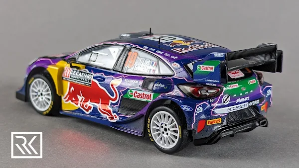 Zdjęcie 1:43 Spark Ford Puma Rally1, Rally Monte Carlo 2022, Sebastien Loeb, Winner