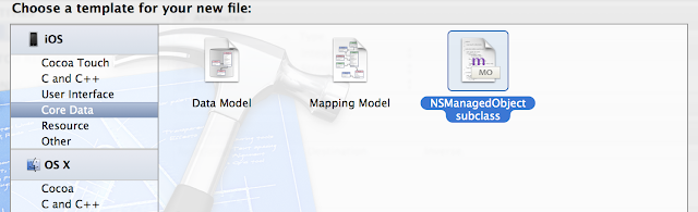 iOS create NSManagedObject subclass from entity
