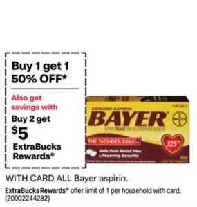 FREE Bayer Pain Reliever CVS Deals