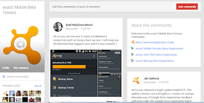 Become a beta tester for avast! Mobile Security, Anti Theft, Mobile Backup for Android devices, sign up now