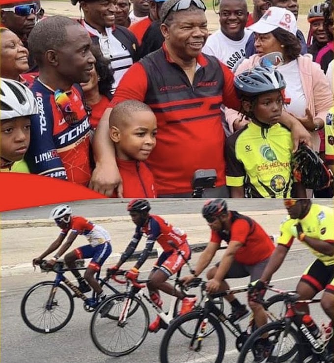 Presidente do MPLA, João Lourenço, percorreu 23 quilómetros em ciclismo do Porto de Luanda ate à Praça da República, tendo antes dado 4 voltas à Nova Marginal.
