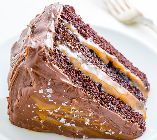 Salted Caramel Chocolate Cake #Cake #Chocolate