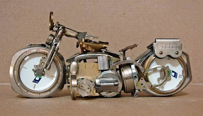 Motorcycles made from old watches Seen On www.coolpicturegallery.us