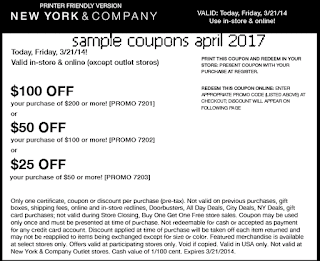 free New York And Company coupons april 2017