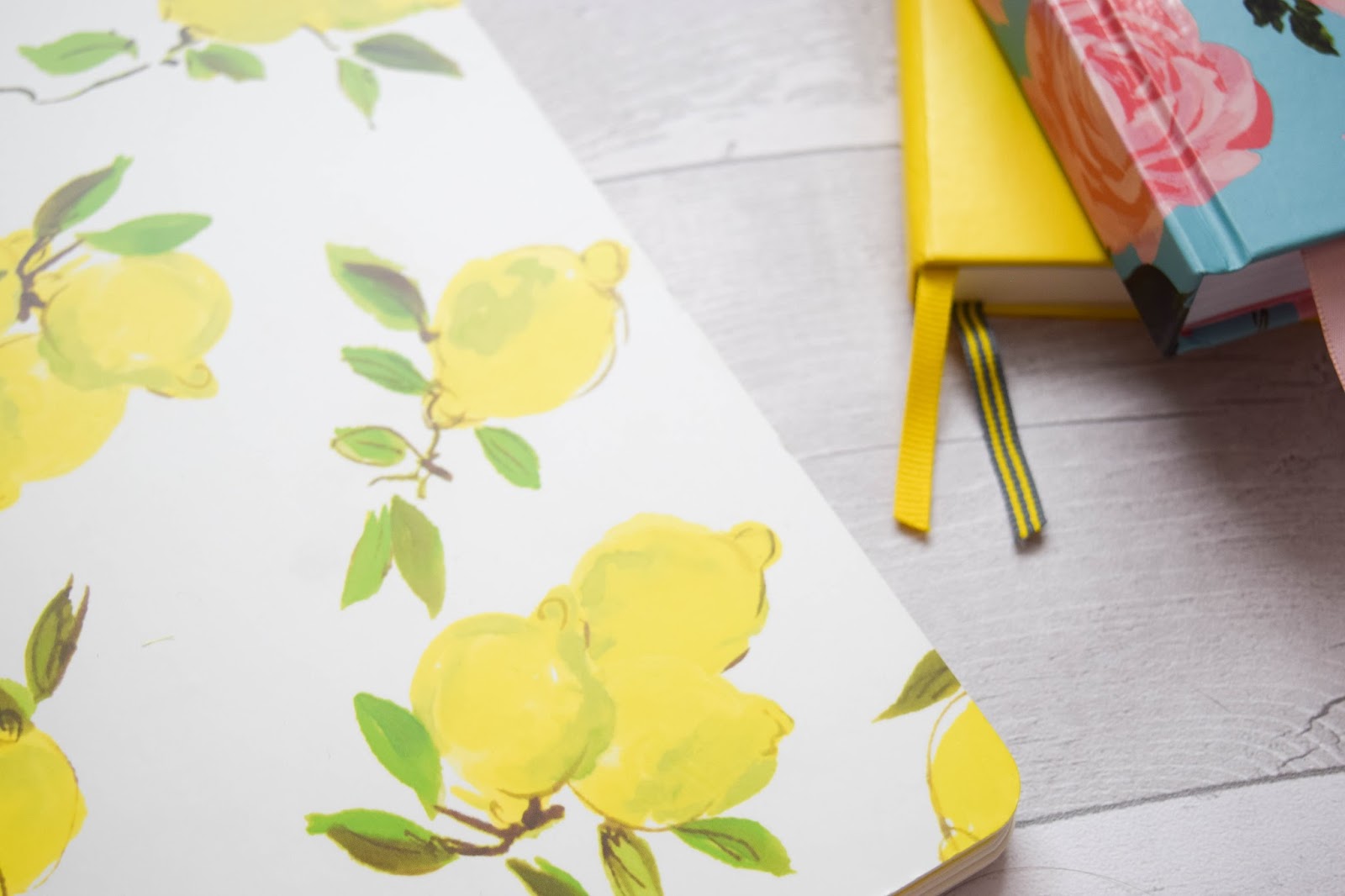 Stationery Kate Spade Lemon Spiral Notebook At Home With Cat