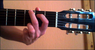 chwyt akordy G gitara klasyczna chords guitar