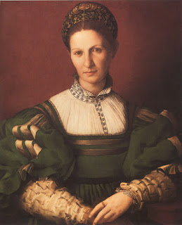 Аньоло Бронзино Agnolo Bronzino (1503 - 1563) - Портрет Леди в зеленом