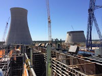 The view of Plant Vogtle expansion from the highest point of Unit 3's Turbine Island (Credit: chronicle.augusta.com) Click to Enlarge.