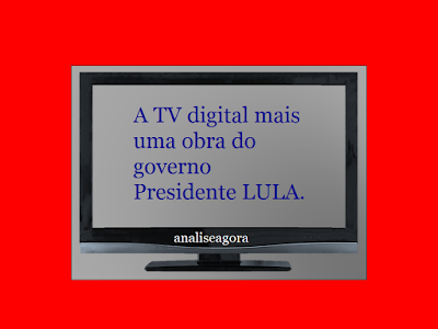 A imagem mostra um aparelho de televisão com a qualidade de definição digital.