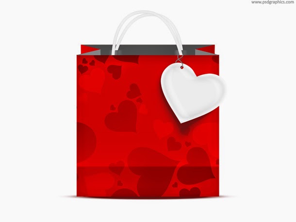 Valentine�s Day Shopping Bag