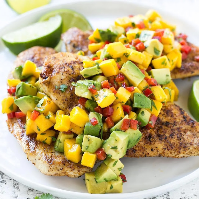 How To Make Grilled Chicken with Mango Salsa at Home