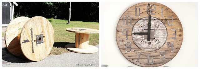 Spool Top Clock Before After, Bliss-Ranch.com