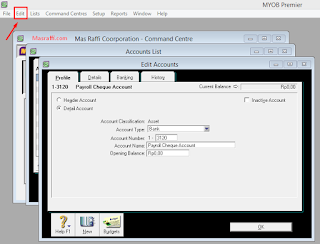 Cara Menambah, Mengedit dan Menghapus Akun di Myob