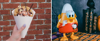 Jack Skellington Bubble Waffle Sundae & Donald Duck Candy Corn Sipper