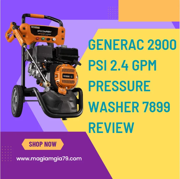 Generac 7899 2900 PSI 2.4 GPM Gas-Powered Speedwash Residential Pressure Washer