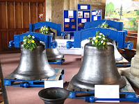 Refurbished bells wating to be re-hung at Olney