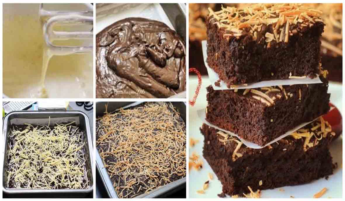  Resep  Brownies  Cokelat Topping Keju Super Moist dan 
