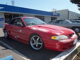 Mustang before new auto paint at Almost Everything Auto Body