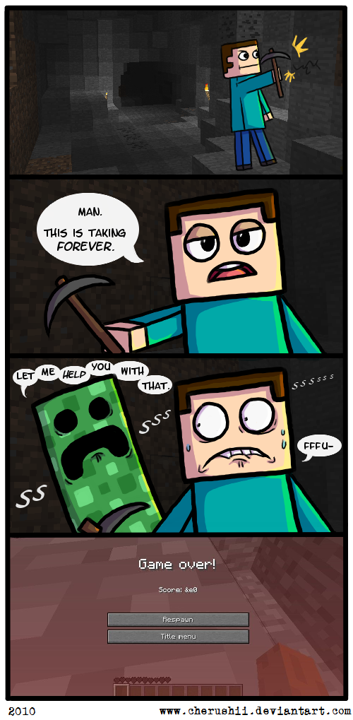 you safe Minecraft-creeper