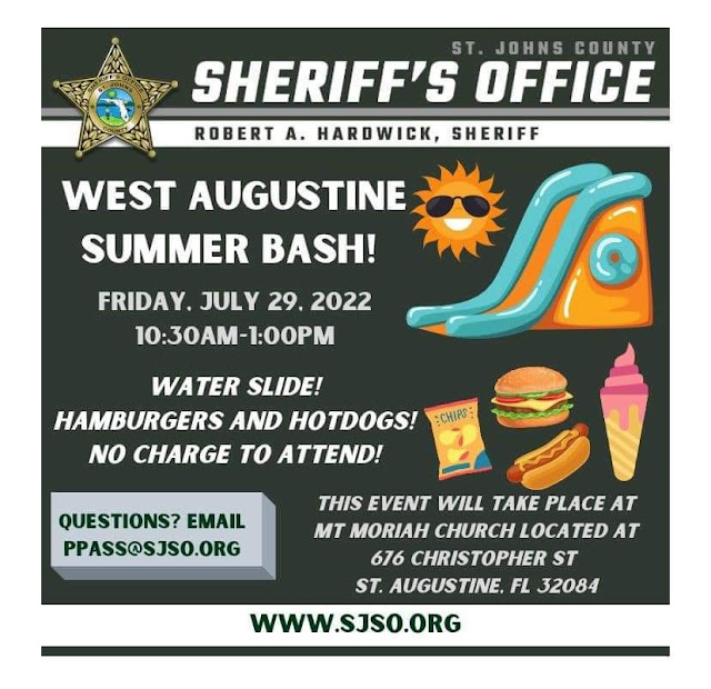 West Augustine Summer Bash with the Sheriff's Office 2022