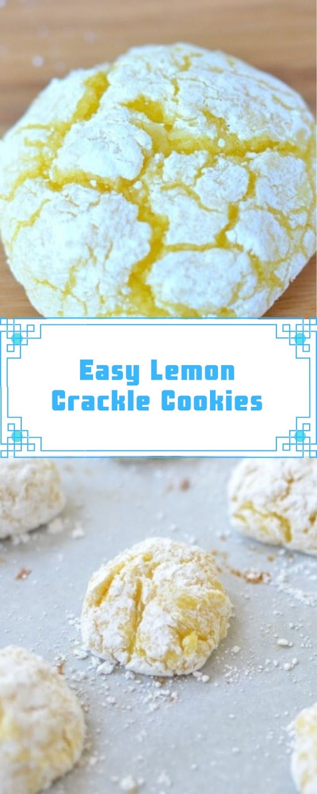 Easy Lemon Crackle Cookies