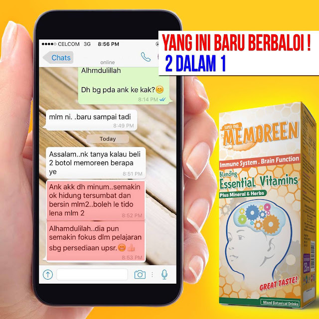 Testimoni Memoreen Plus Juice Pek Baru