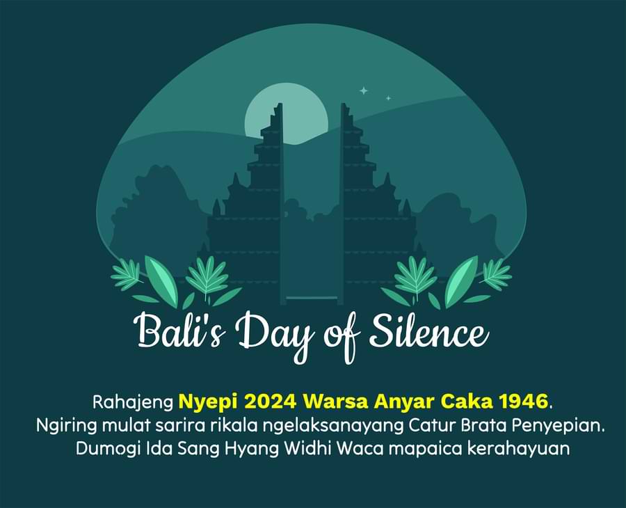 kata ucapan nyepi 2024 caka 1946 bahasa bali dan inggris