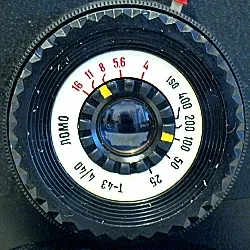 Smena 35, ISO speed / aperture ring